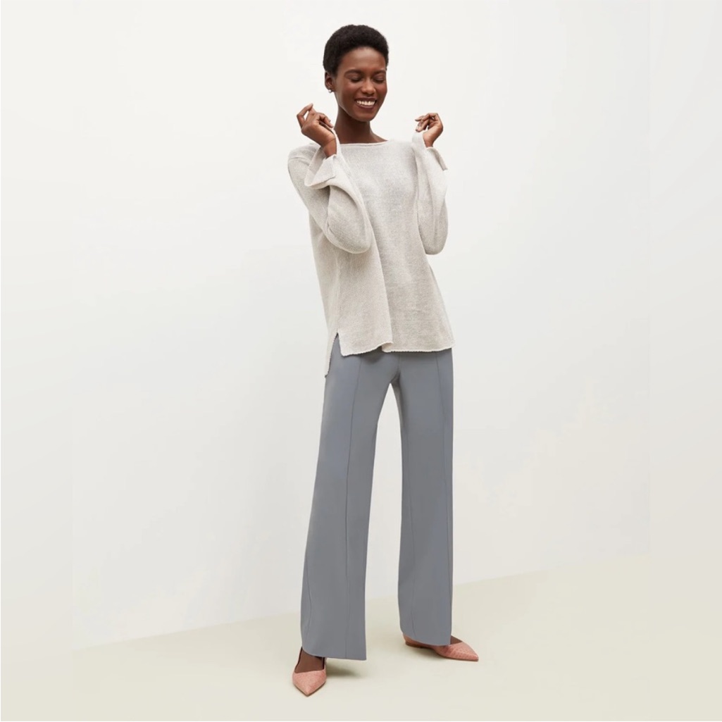 Mm Lafleur Wesley Lounge Pant Dusky Blue Gray Origami Tech Trouser Suit Pant 10